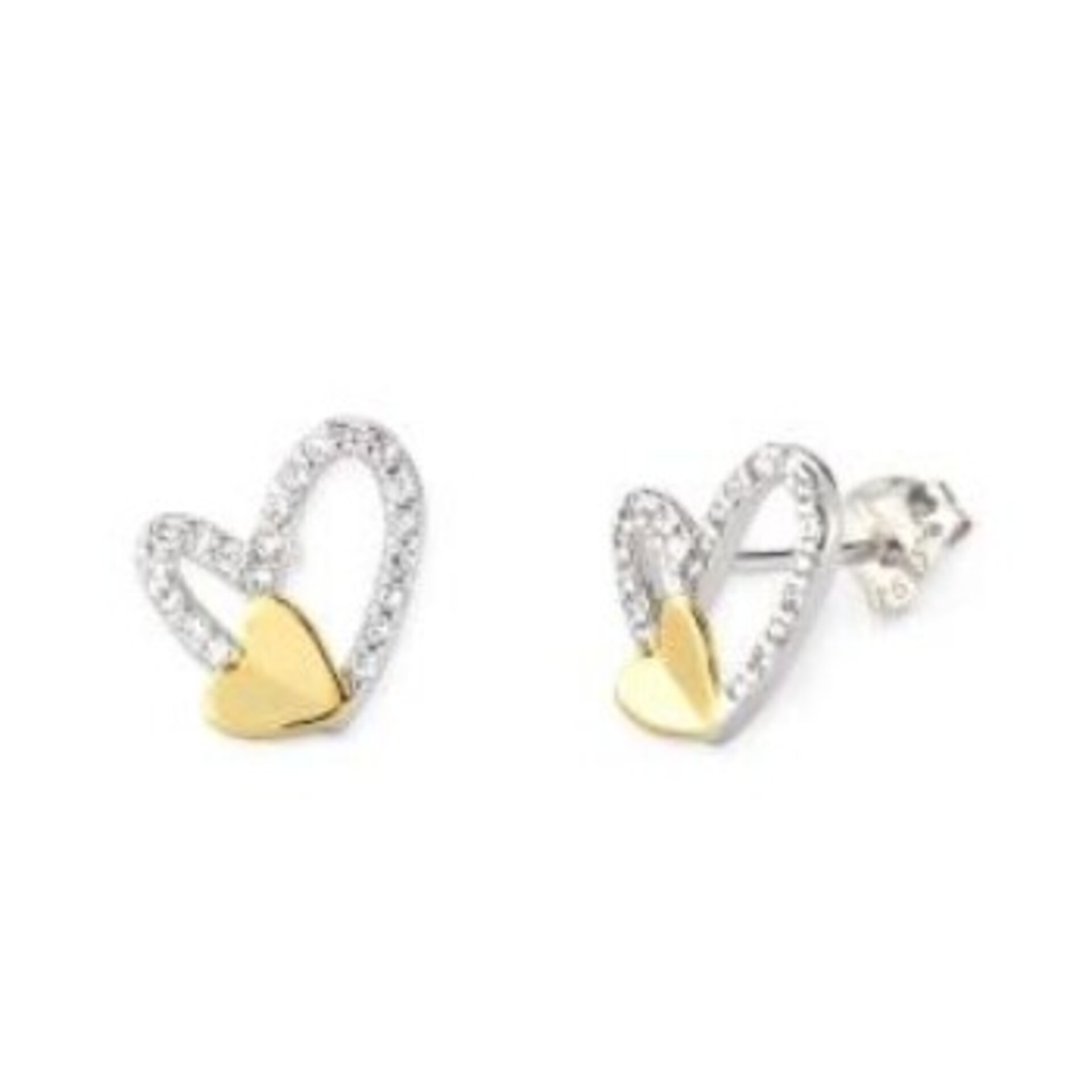 SET GARGANTILLA + PENDIENTES DOUBLE HEART, CRISTIAN LAY - 3
